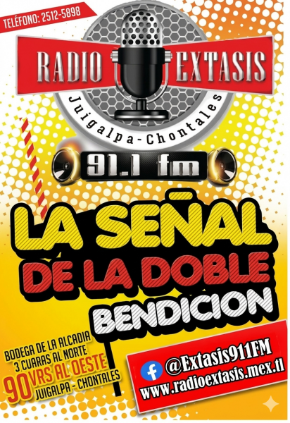 Entra y escuchanos desde tu Computadoras o móvil en cualquier lugar nuestra sintonía 91.1 Fm y en el mundo. en http://radioextasis.mex.tl/ Nuestra APP: http://bit.ly/appmobileextasis - Telefono en Cabina: +505-251-258-98